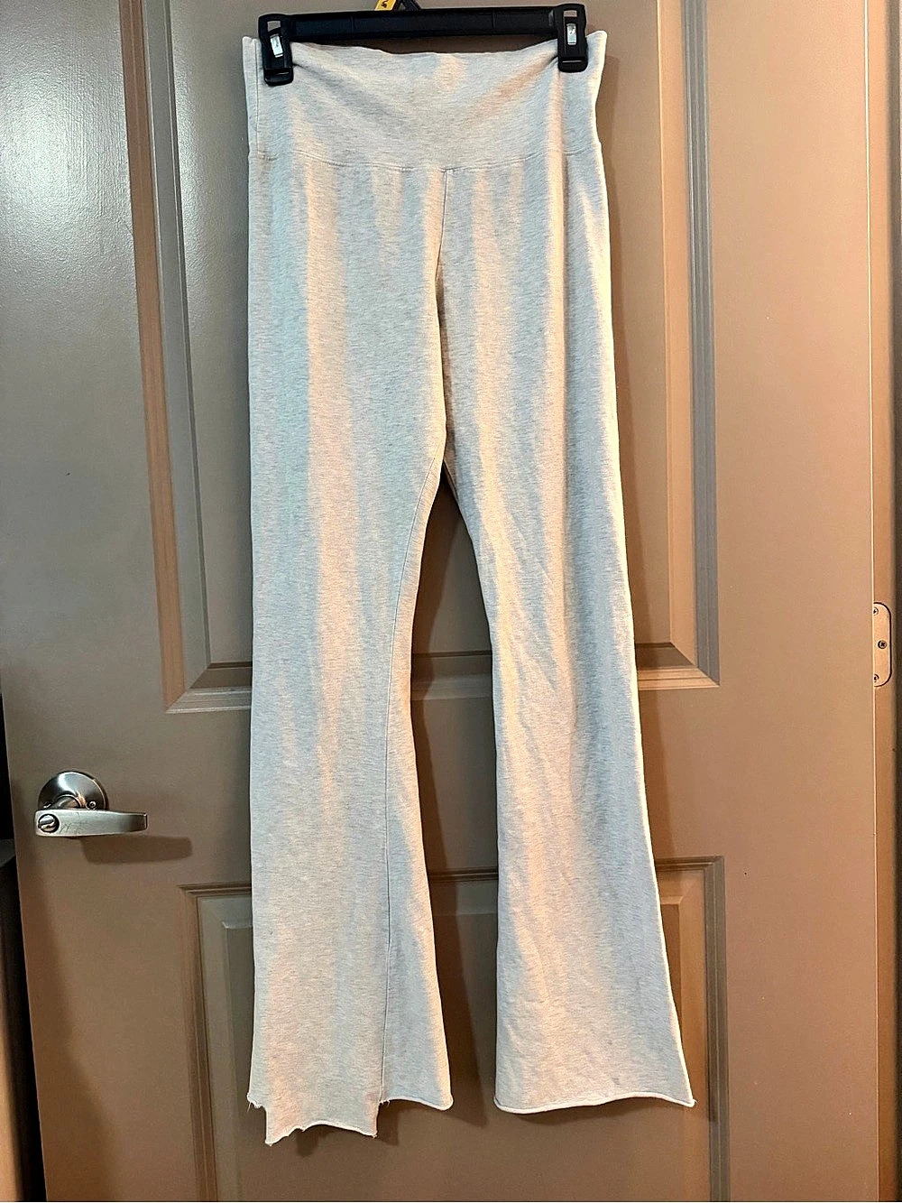 Brandy Melville Gray Foldover Flare Pants
